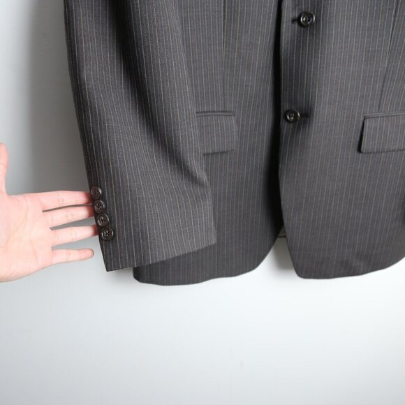 Michael Kors 100% Wool Classic Single Breasted Men's Brown Blazer Coat Size 42R - Picture 3 of 9